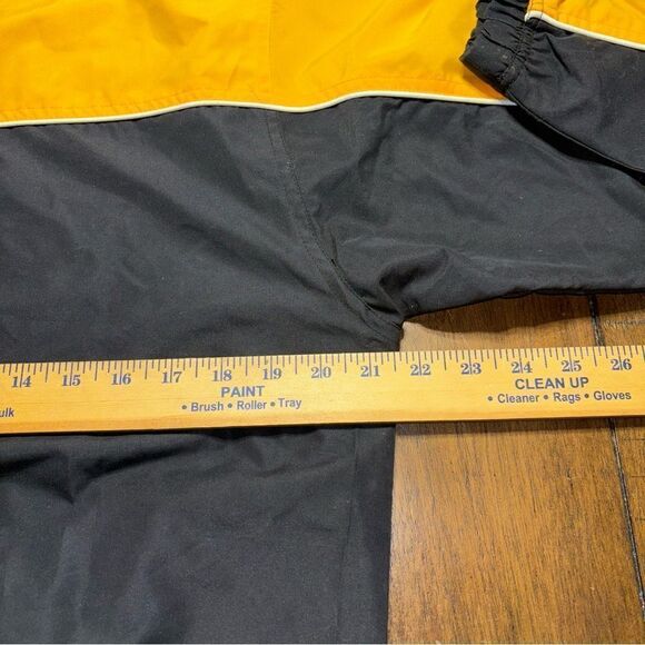 Pittsburgh Steelers Pullover Sweatshirt Windbreaker NFL Large Black Yellow - Picture 4 of 5